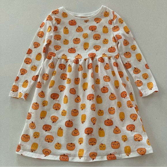 Old Navy Other - Old Navy 4T Toddler Girl Orange Pumpkin Dress Fall
